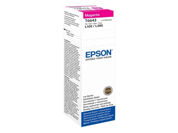 ΜΕΛΑΝΙ EPSON T6643 L100 C13T66434A MAGENTA CRTR 