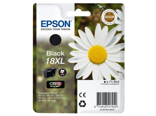 ΜΕΛΑΝΙ EPSON T181140  C13T18114012 18XL BLACK CRTR