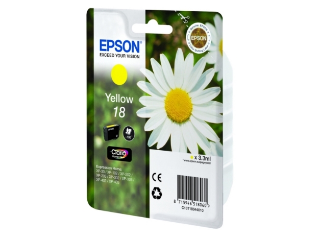 ΜΕΛΑΝΙ EPSON T180440  C13T18044010 YELLOW CRTR