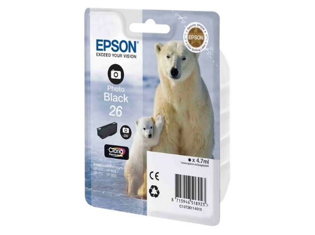 ΜΕΛΑΝΙ EPSON T261140 C13T26114010 PH. BLACK