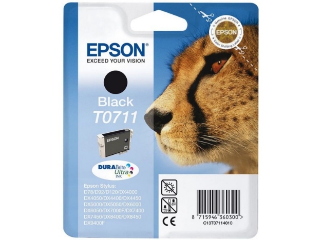 ΜΕΛΑΝΙ EPSON T071140  C13T07114020 BLACK CRTR 