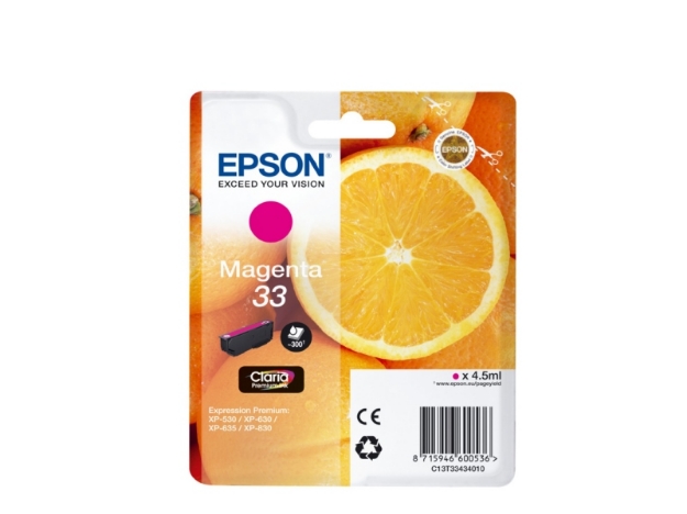 ΜΕΛΑΝΙ EPSON 33 T334340  C13T33434012 MAGENTA