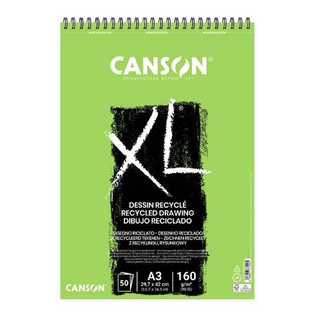 ΜΠΛΟΚ CANSON XL RECYCLE SP. Α3 160gr 50φ