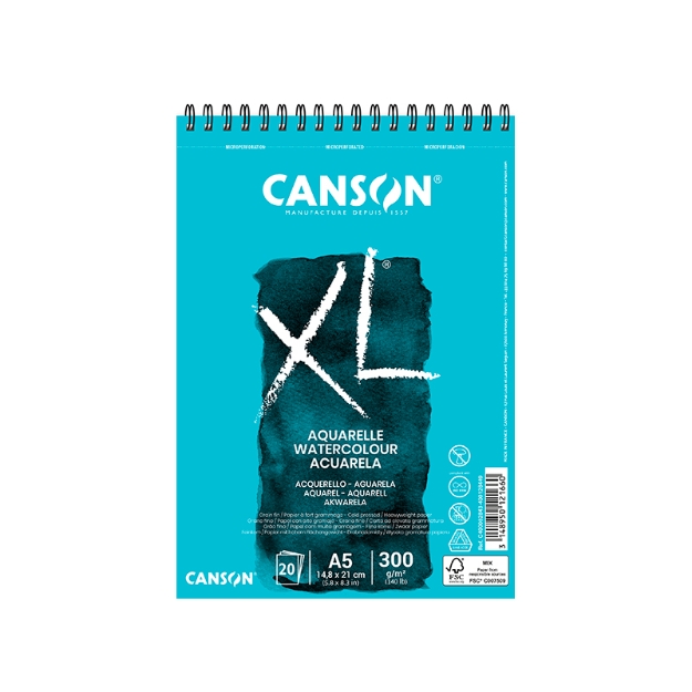 ΜΠΛΟΚ CANSON XL AQUARELLE SP. A5 300gr 20Φ.