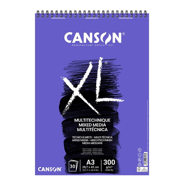ΜΠΛΟΚ CANSON XL MIXMEDIA SP. Α3 300gr 30φ