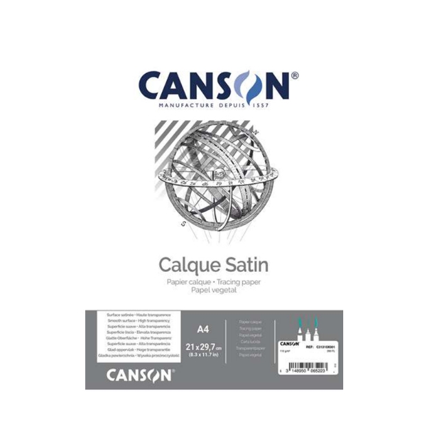 ΧΑΡΤΙ CANSON CAD TRACING 110gr A4 21x29,7-250φ