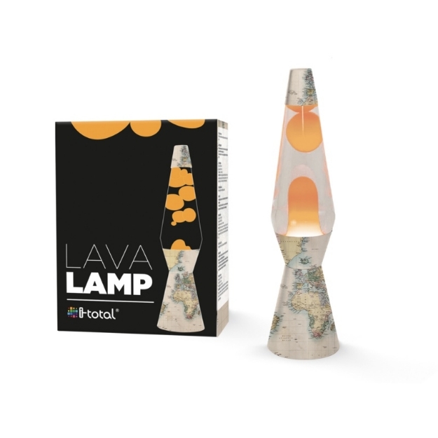 ΛΑΜΠΑ i-TOTAL XL1776 LAVA OLD MAP LAMP H40cm