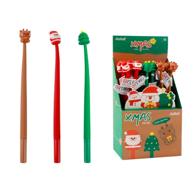 ΣΤΥΛΟ i-TOTAL XMAS BN1122 CHRISTMAS PLASTIC PENS 21cm