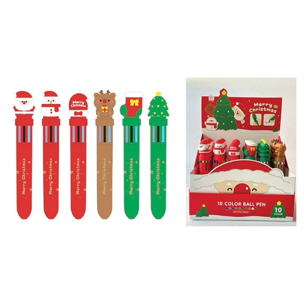 ΣΤΥΛΟ TOTAL XMAS BN1121 MULTI 10 COLORS