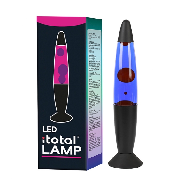 ΛΑΜΠΑ i-TOTAL XL2680 LED LAVA PURPLE LAMP 35cm BLACK