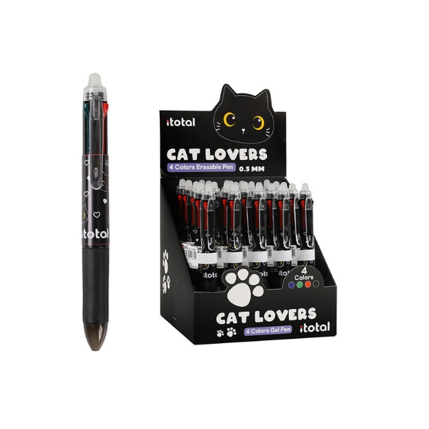 ΣΤΥΛΟ i-TOTAL XL1806B BLACK CAT ERASABLE 4 in 1