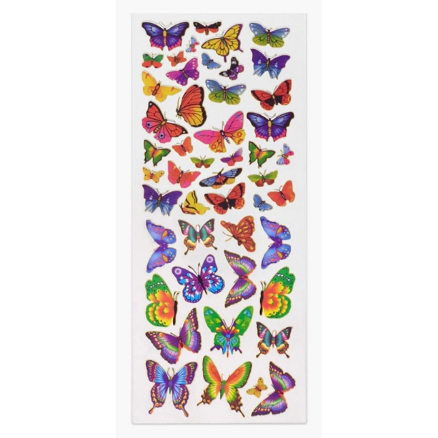 ΑΥΤΟΚΟΛΛΗΤΑ STICKERS  321 BUTTERFLIES III 31X11cm