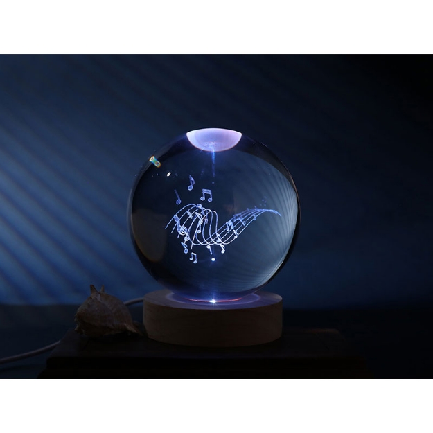 ΛΑΜΠΑ i-TOTAL XL2718B CRYSTAL BALL MUSIC LARGE 10cm