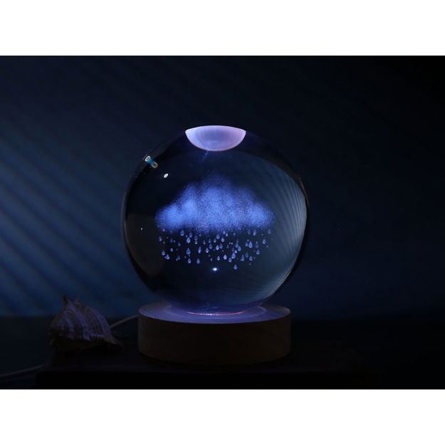 ΛΑΜΠΑ i-TOTAL XL2717B CRYSTAL BALL RAINY LARGE 10cm