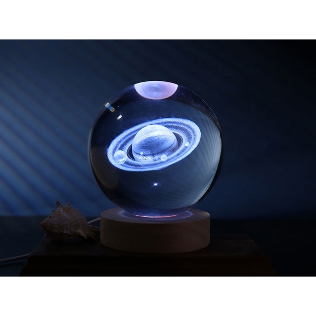 ΛΑΜΠΑ i-TOTAL XL2714B CRYSTAL BALL SATURN LARGE 10cm