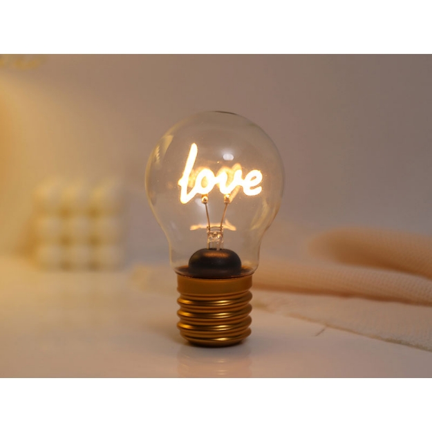 ΛΑΜΠΑ i-TOTAL XL2883 BULB-SHAPED LOVE 12cm