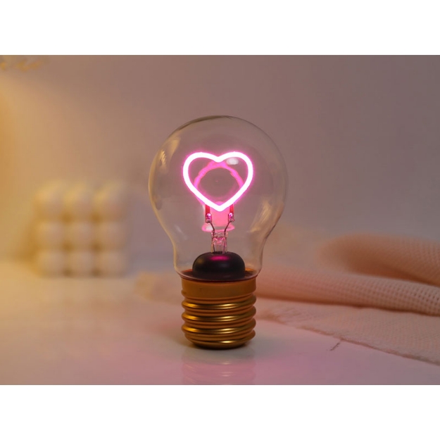 ΛΑΜΠΑ i-TOTAL XL2877 BULB-SHAPED HEART 12cm