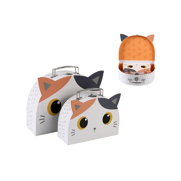 ΚΟΥΤΙΑ i-TOTAL XL2873 ORANGE CAT with HANDLE set-2