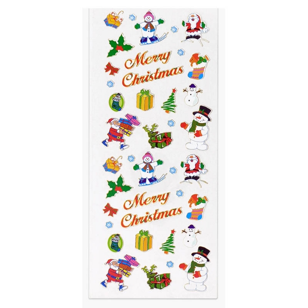 ΑΥΤΟΚΟΛΛΗΤΑ STICKERS  624 XMAS CHARACTER 31X11cm