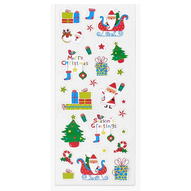 ΑΥΤΟΚΟΛΛΗΤΑ STICKERS  631 XMAS FUNKY 31X11cm