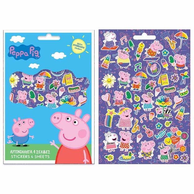 ΑΥΤΟΚΟΛΛΗΤΑ ΣΕ ΜΠΛΟΚ 0482819 PEPPA PIG 300τεμ