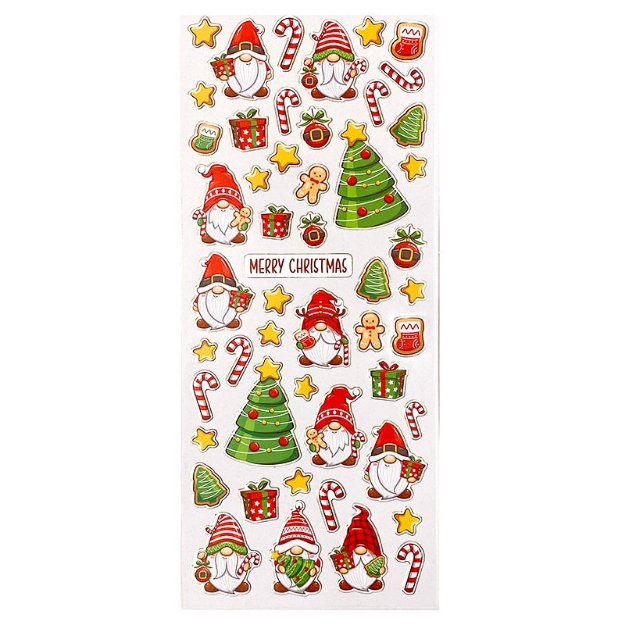 ΑΥΤΟΚΟΛΛΗΤΑ STICKERS 2402 XMAS GNOMES 31X11cm