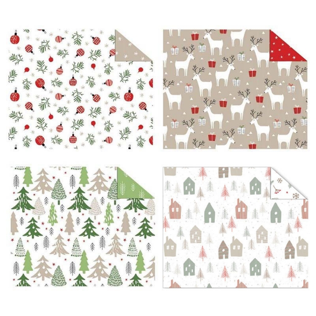 ΧΑΡΤΙ URSUS 50x68/300gr SCANDINAVIAN CHRISTMAS ASSORTED 10Φ