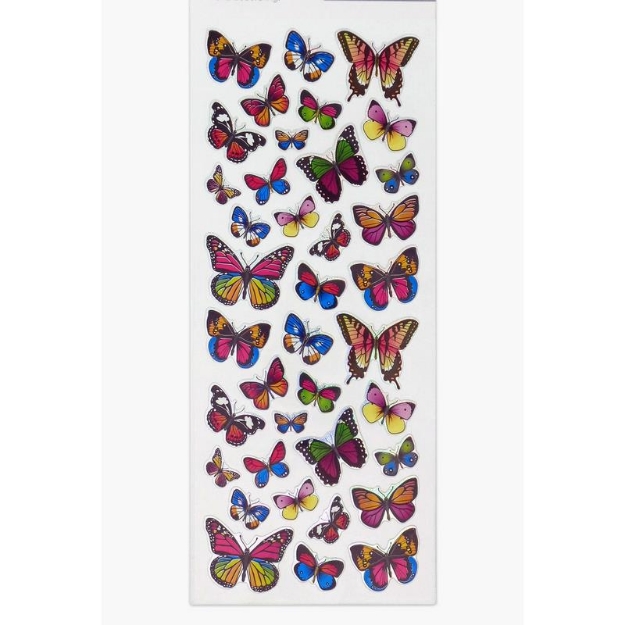 ΑΥΤΟΚΟΛΛΗΤΑ STICKERS  713 BUTTERFLIES 31X11cm