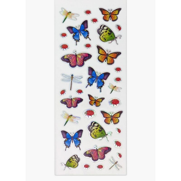 ΑΥΤΟΚΟΛΛΗΤΑ STICKERS  712 BUTTERFLIES 31X11cm