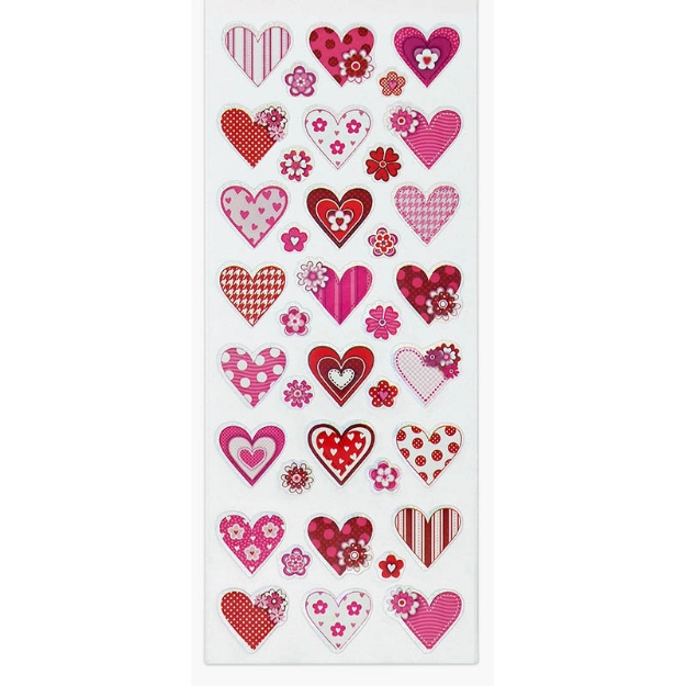 ΑΥΤΟΚΟΛΛΗΤΑ STICKERS  914 HEARTS 31X11cm