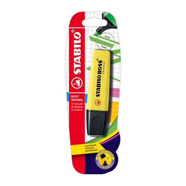 BLISTER STABILO 10129 BOSS YELLOW ΚΠ