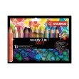 Εικόνα της ΚΡΑΓΙΟΝ STABILO ARTY WOODY 880 SET/10+ΞΥΣΤΡΑ