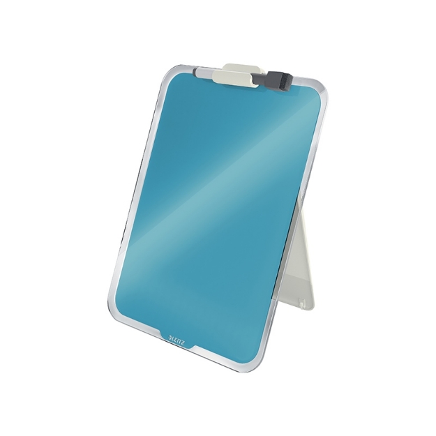 ΠΙΝΑΚΑΣ LEITZ 3947 COSY GLASS ΜΕ ΣΤΗΡΙΓΜΑ 61 BLUE