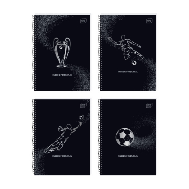 ΤΕΤΡΑΔΙΑ ΣΠΙΡΑΛ INTERDRUK METAL.SPORT 17Χ25/1Θ  60σ