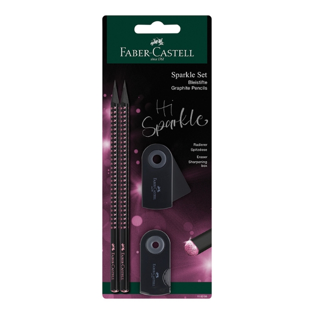 ΣΕΤ AWF 118296 SPARKLE II PINK 2 ΜΟΛΥΒΙΑ ΓΟΜΑ, ΞΥΣΤΡΑ
