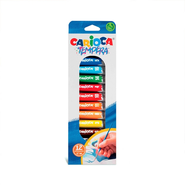 ΤΕΜΠΕΡΕΣ CARIOCA 12τεμ 12ml assorted 40014