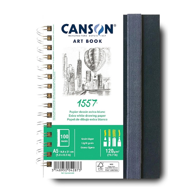 ΣΗΜΕΙΩΜΑΤΑΡΙΟ ARTBOOK 1557 SPIRAL 120gr 14,8x21cm 100σελ