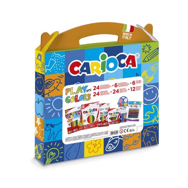 ΣΕΤ CARIOCA 43262 PLAY WITH COLORS & TRAVEL KIT