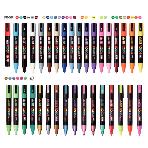 ΜΑΡΚΑΔΟΡΟΙ UNI POSCA  PC-5M MEDIUM