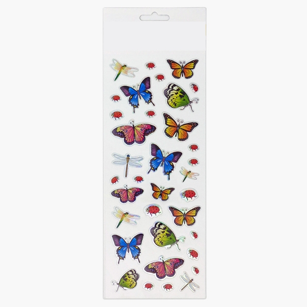 ΑΥΤΟΚΟΛΛΗΤΑ STICKERS  712 BUTTERFLIES 31X11cm