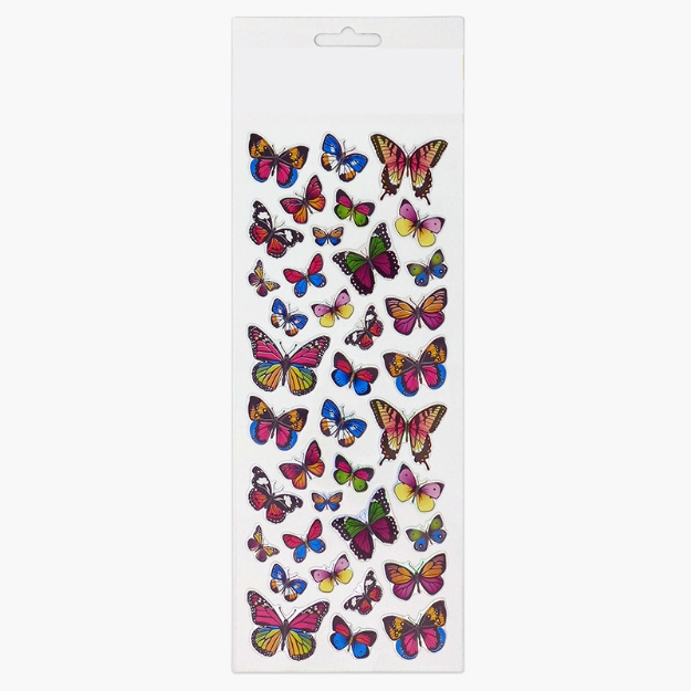 ΑΥΤΟΚΟΛΛΗΤΑ STICKERS  713 BUTTERFLIES 31X11cm