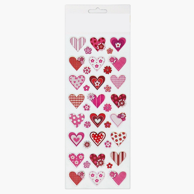 ΑΥΤΟΚΟΛΛΗΤΑ STICKERS  914 HEARTS 31X11cm