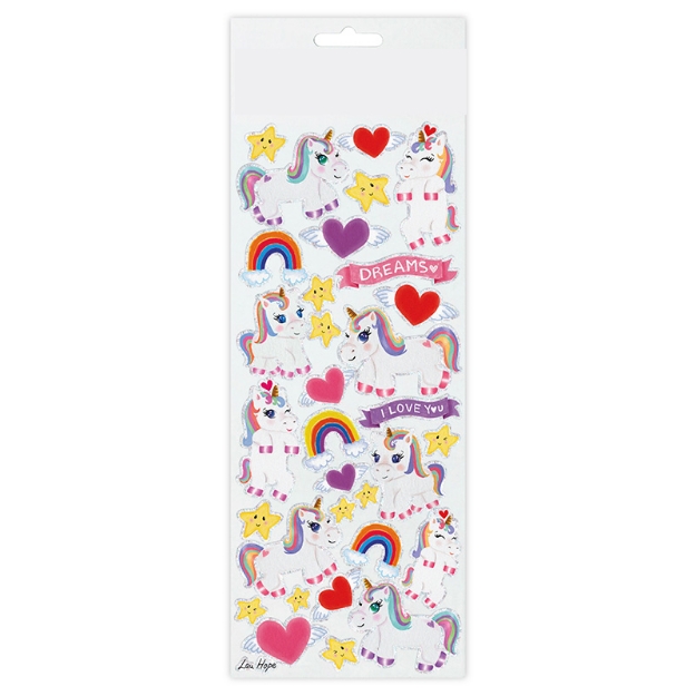 ΑΥΤΟΚΟΛΛΗΤΑ STICKERS 2406 CUTE UNICORNS 31X11cm