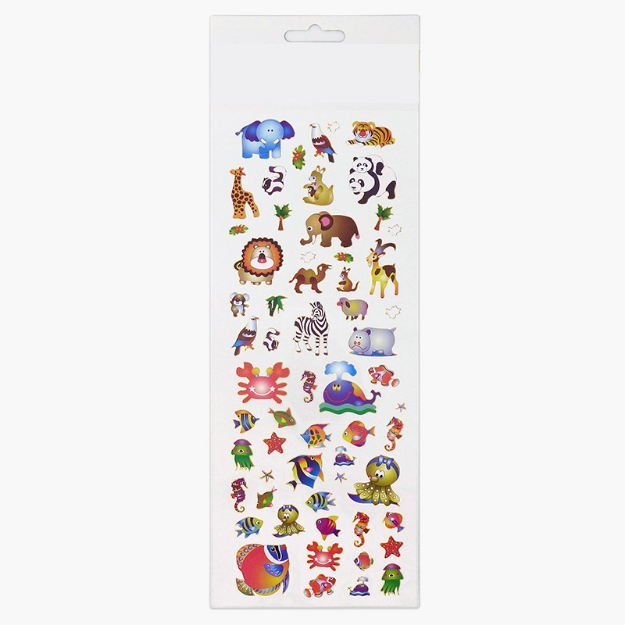 ΑΥΤΟΚΟΛΛΗΤΑ STICKERS  519 CUTE ANIMALS 31X11cm