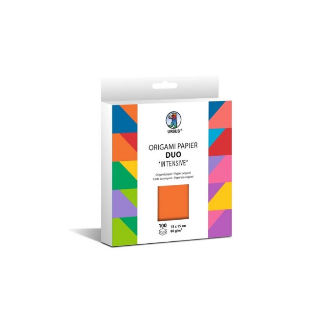 ΧΑΡΤΙ URSUS 15x15/80gr ORIGAMI INTENSIVE DUO 100Φ