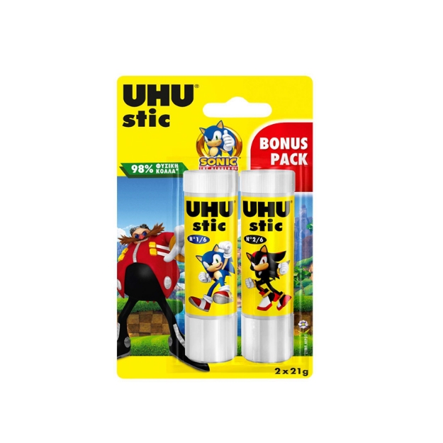 ΚΟΛΛΑ UHU STICK 21gr SONIC 2 τεμ 7005960