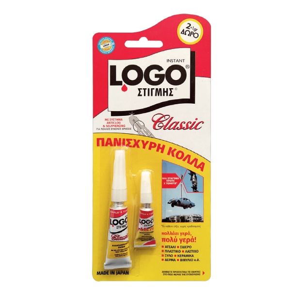 ΚΟΛΛΑ LOGO ΣΤΙΓΜΗΣ 2gr+1gr ΔΩΡΟ