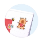 ΑΥΤΟΚΟΛΛΗΤΑ TREND 966926 CAPYBARA 26pcs