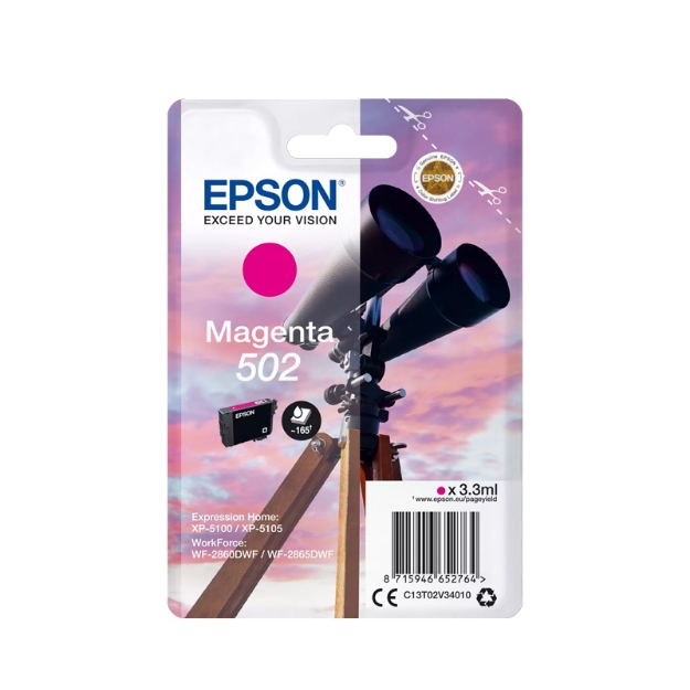 ΜΕΛΑΝΙ EPSON 502 T02V34010 XP-5100 MAGENTA