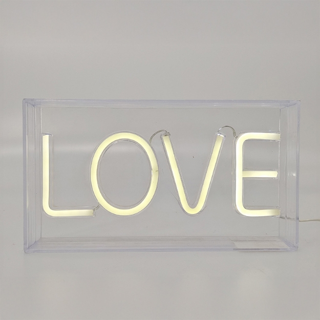 ΕΠΙΓΡΑΦΗ i-TOTAL XL2762 NEON LED LOVE 23x13cm